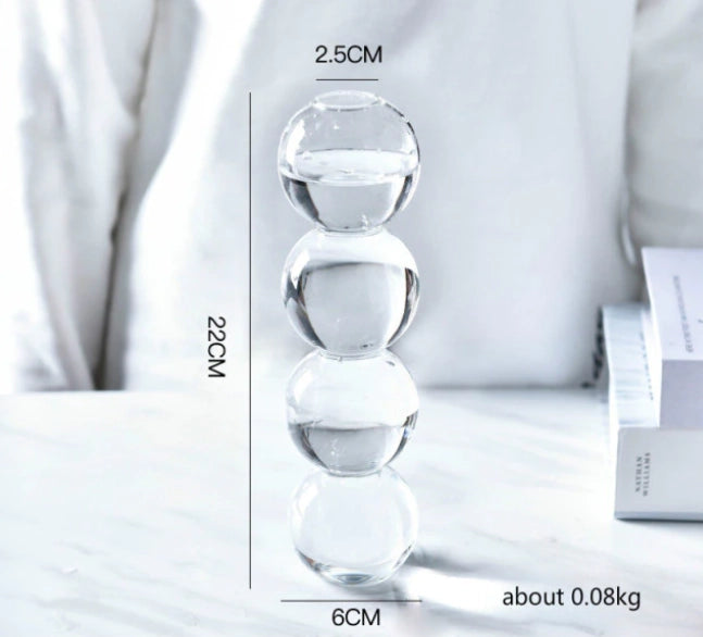 Bubble Shape Glass Vase