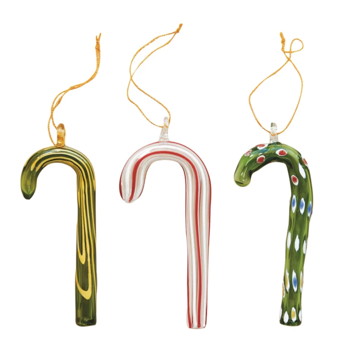 Handmade Glass Candy Cane