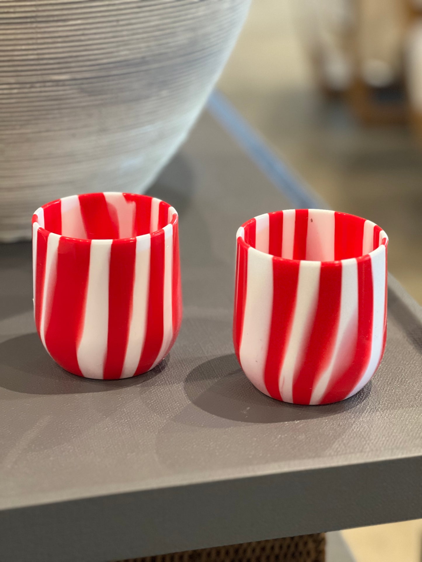 Peppermint Stripe 12oz Wine
