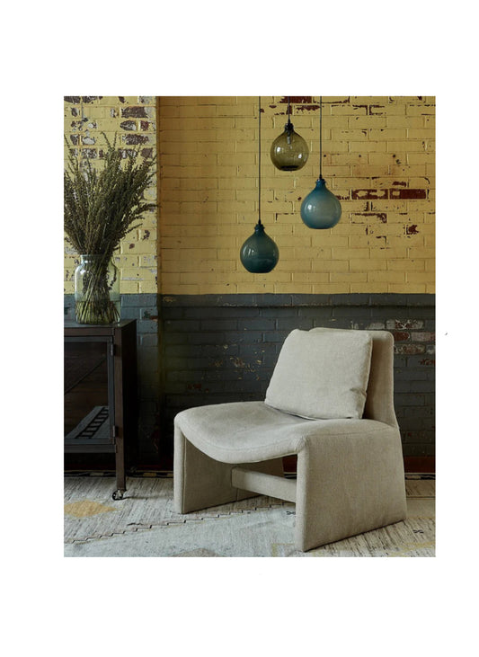 Salvador Armless Chair - Lan Oatmeal/Brevard Burlap