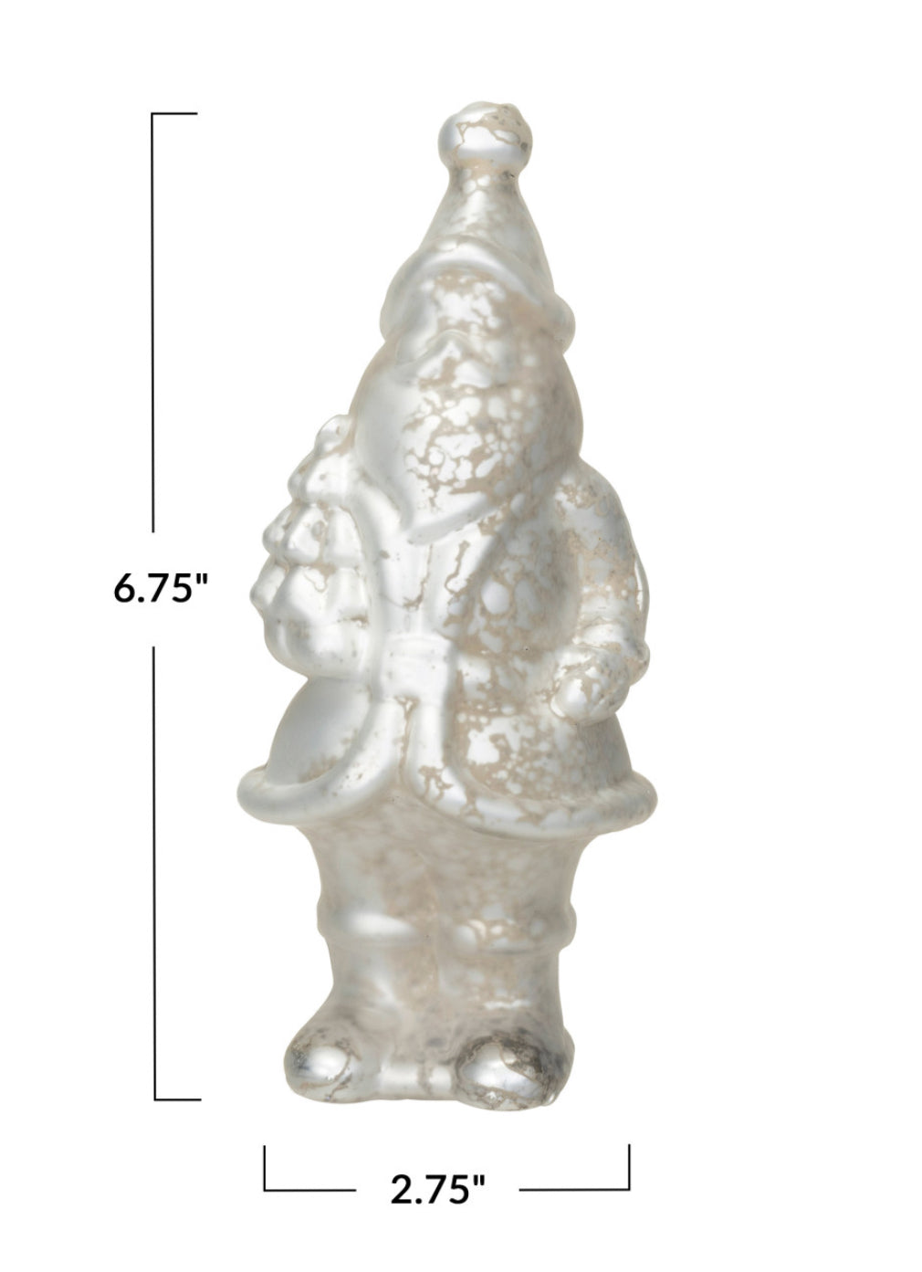 Mercury Glass Santa