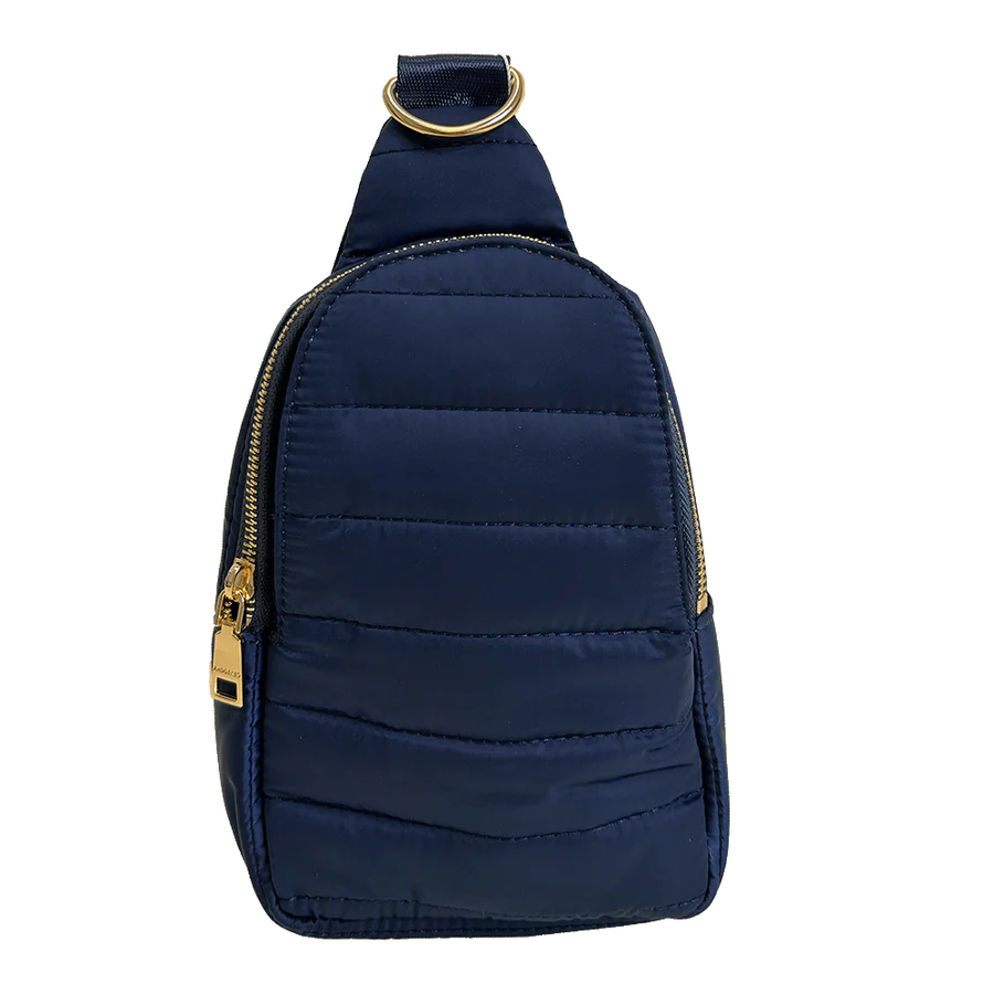 Quilted Puffer Sling Bag