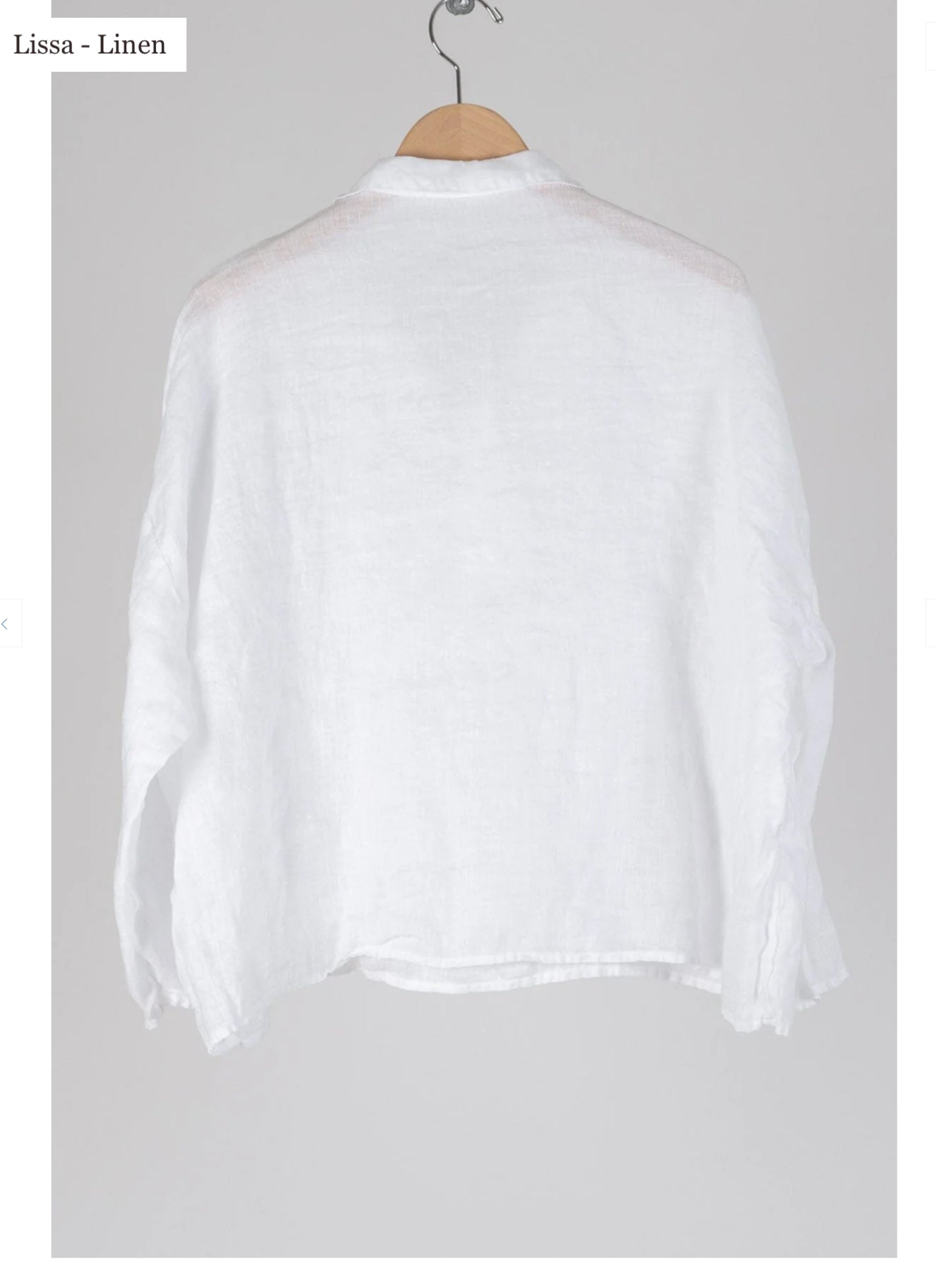 Lissa Pullover Top white