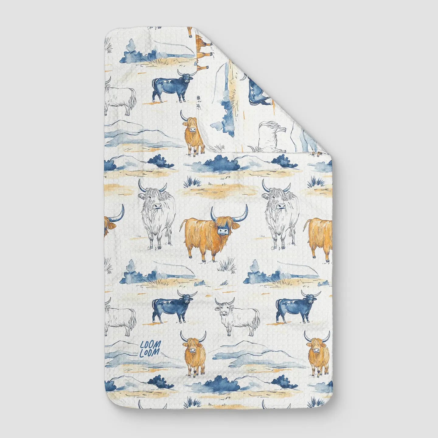 Bulls 2 Kitchen Towel