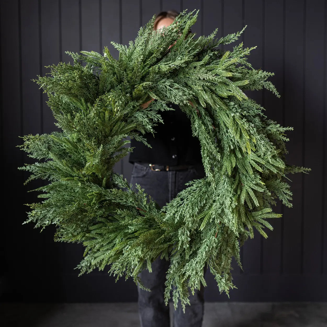 Norfolk & Cypress Mixed Real Touch Wreath