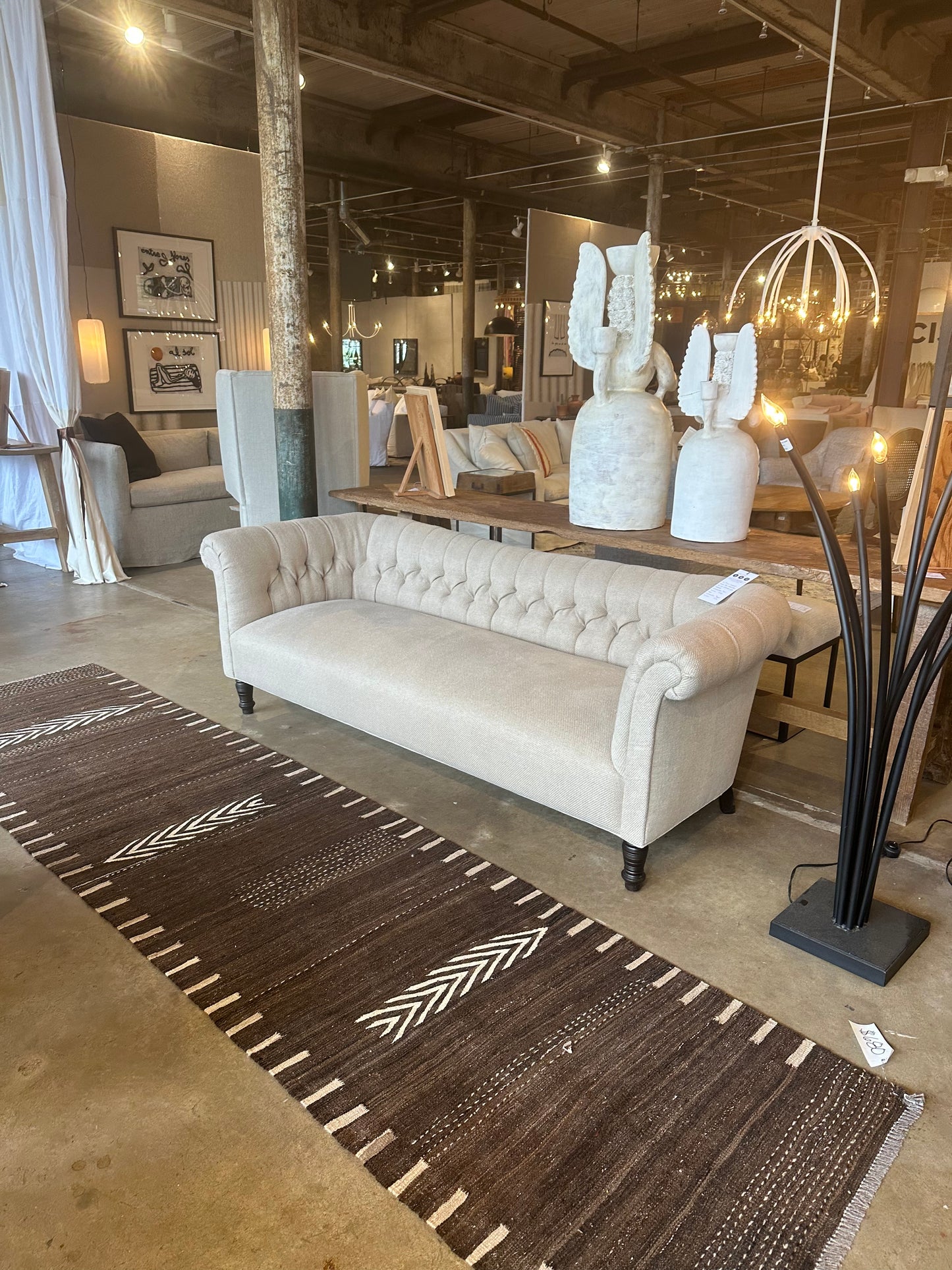 Flat Weave Brown Runner