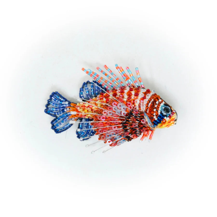 Lion Sea Fish Brooch Oin