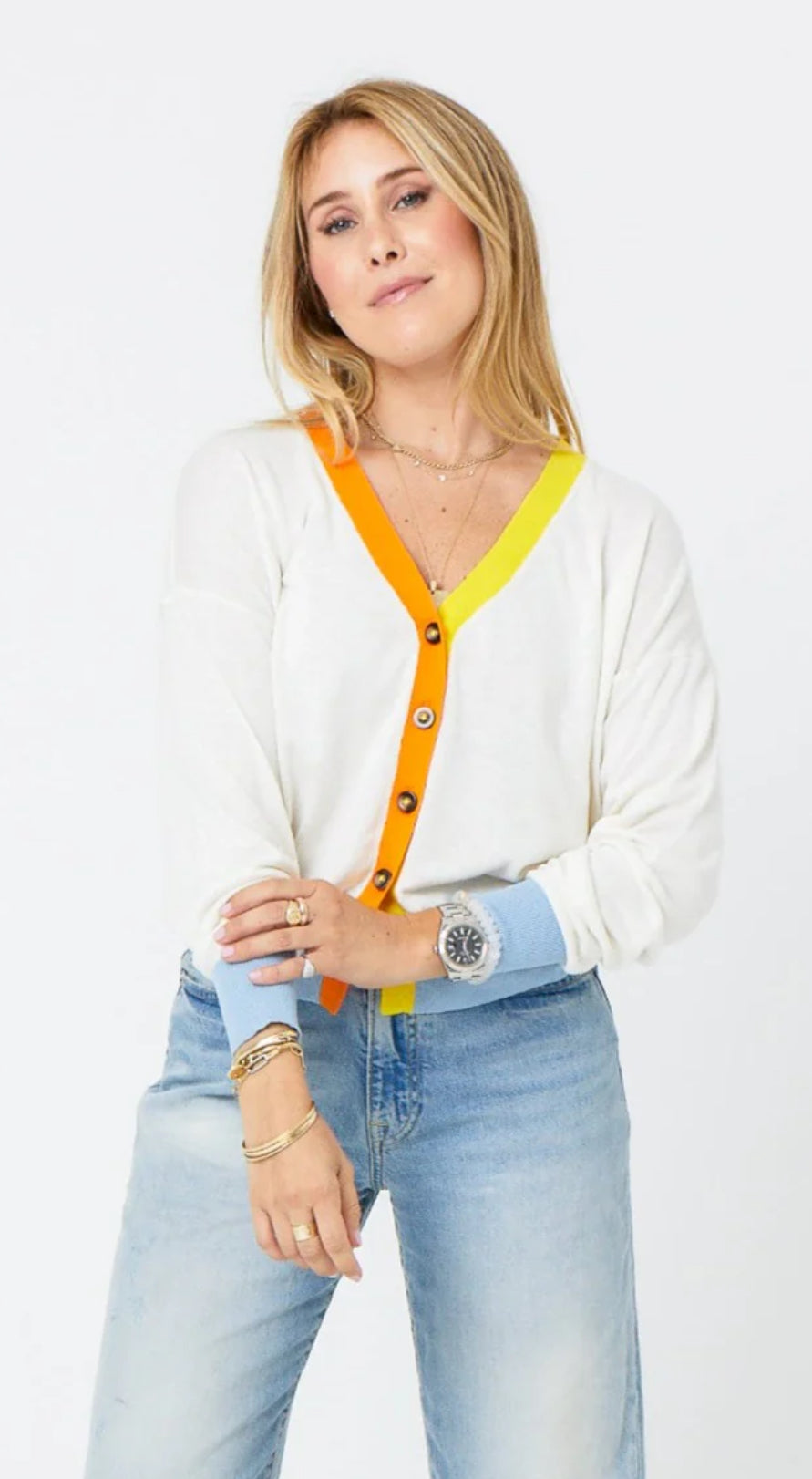 Suzanne Contrast Cardigan
