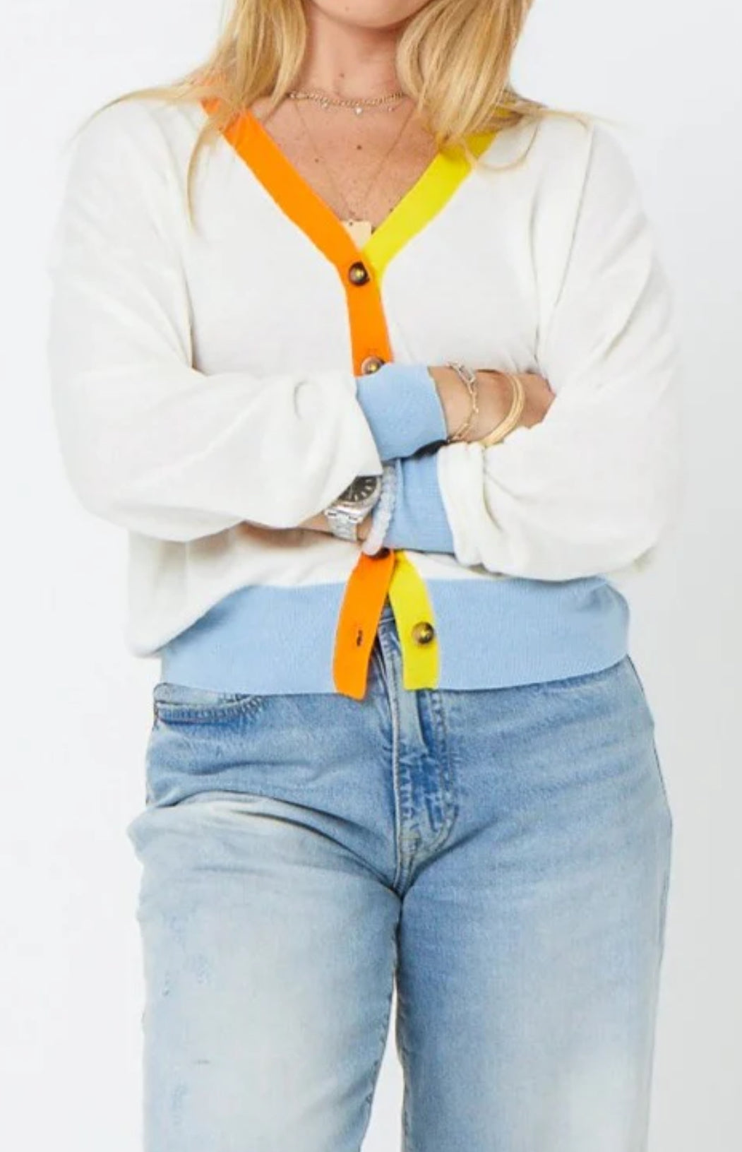 Suzanne Contrast Cardigan