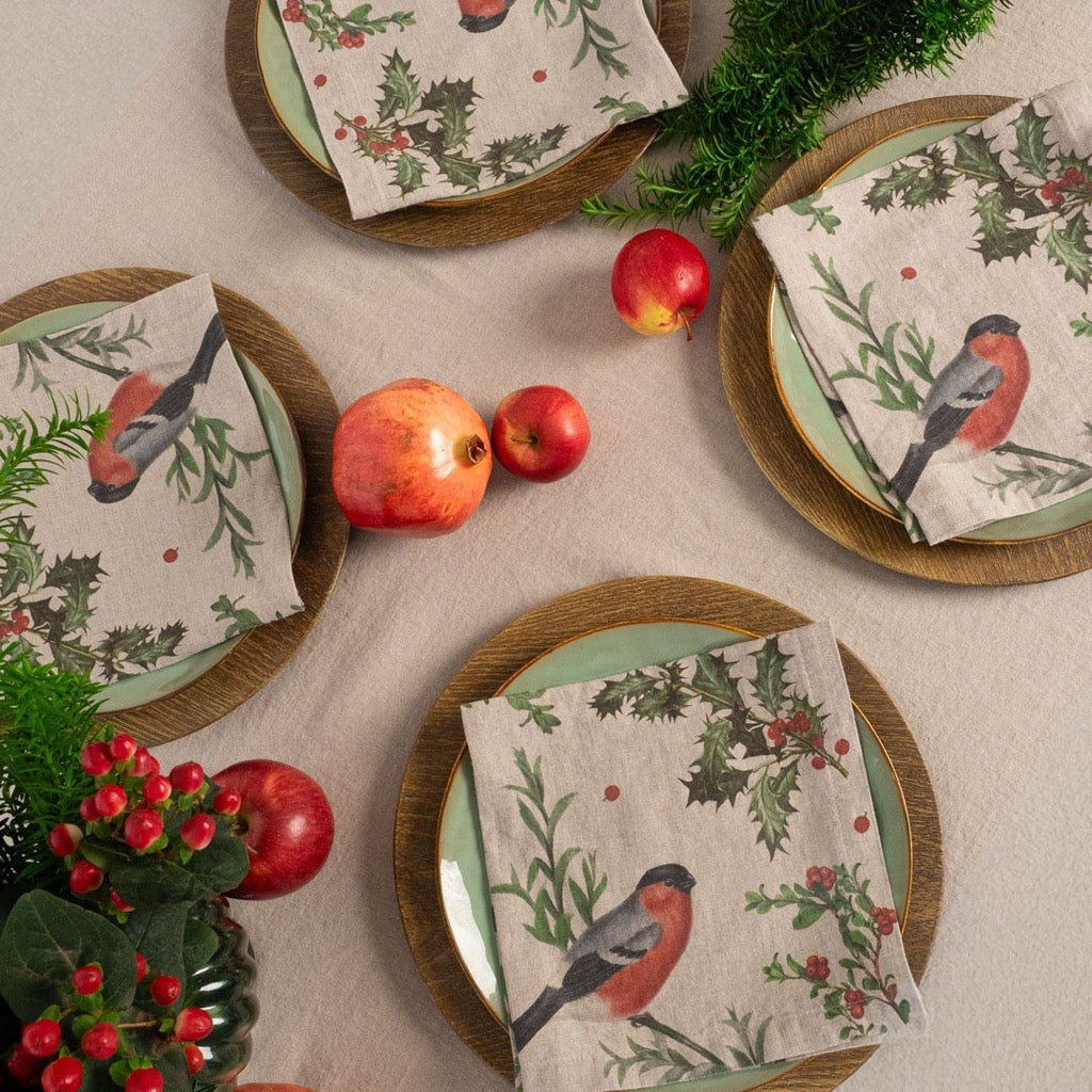 Winter Bullfinch Napkins