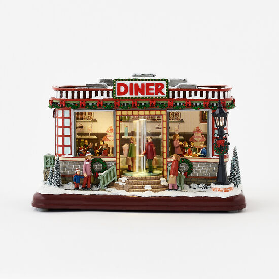 Animated Diner w/Lights & Music