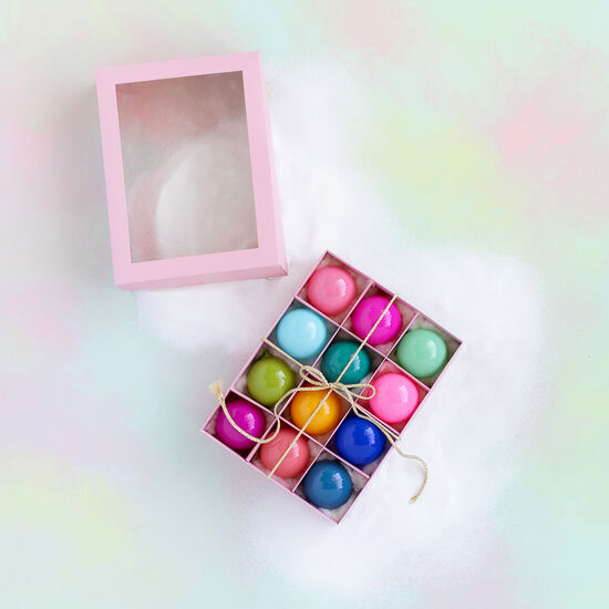 Sugar Plum Ball Boxed Ornament 3"