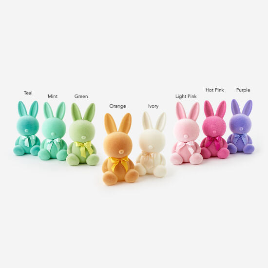 Flocked Large Sitting Bunny