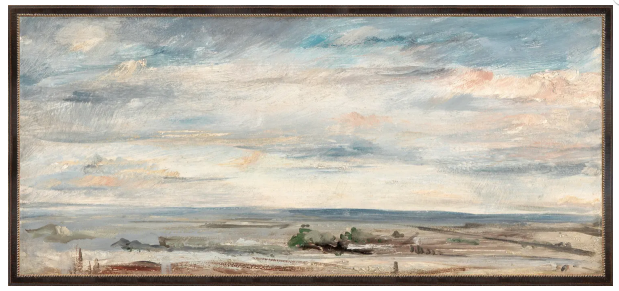 Cloud Study with Marshlands Art