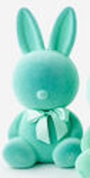 Flocked Large Sitting Bunny