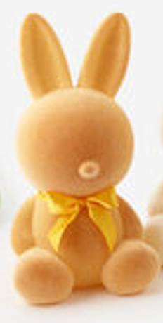Flocked Large Sitting Bunny