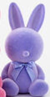 Flocked Large Sitting Bunny