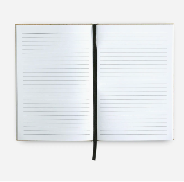 Everything You can Imagine Taupe Linen Notebook