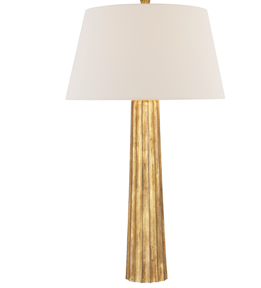Fluted Large Table Lamp Cordless Options