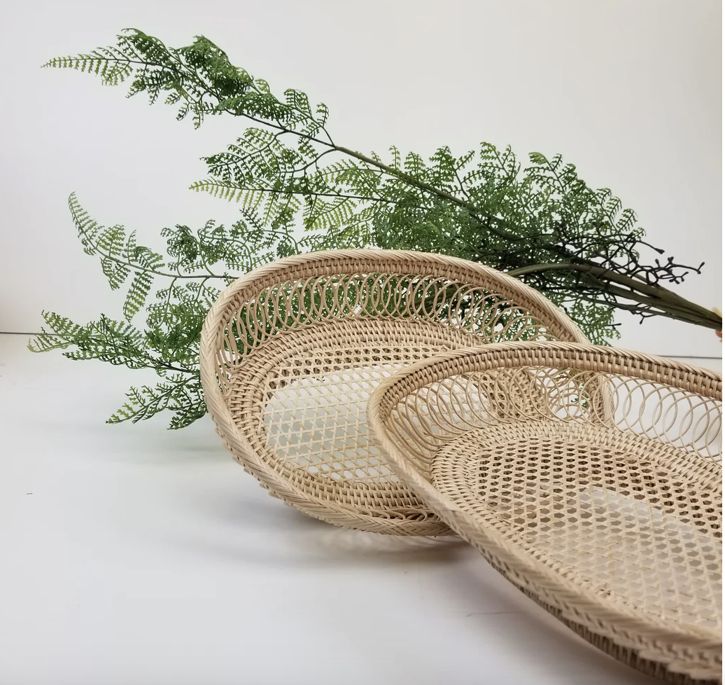 Artistic Weave Oval Basket