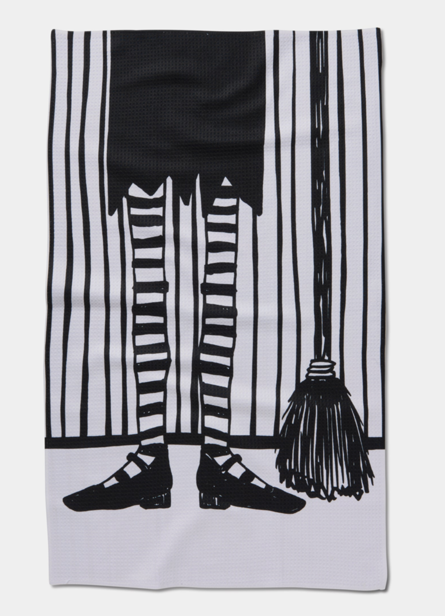 Halloween Witch Legs Tea Towel