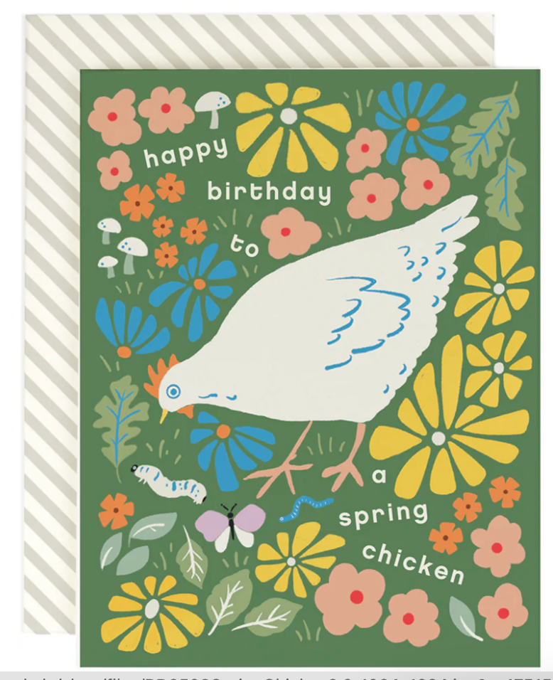 Spring Chicken Card