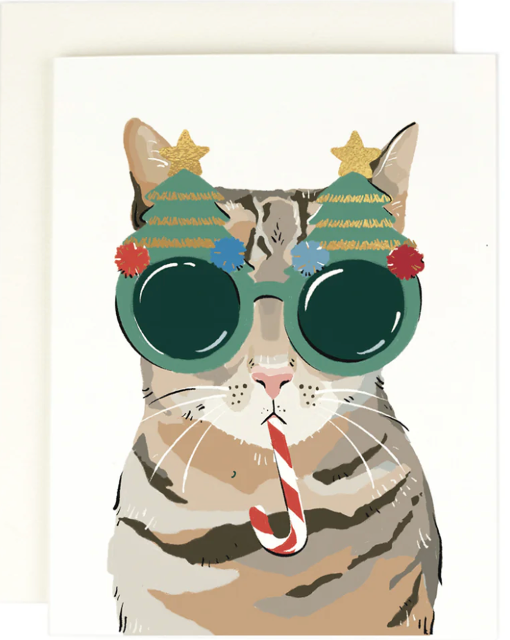 Merry Cat Card