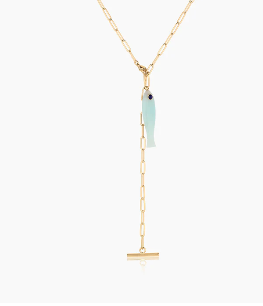 Fish Amazonite Charm