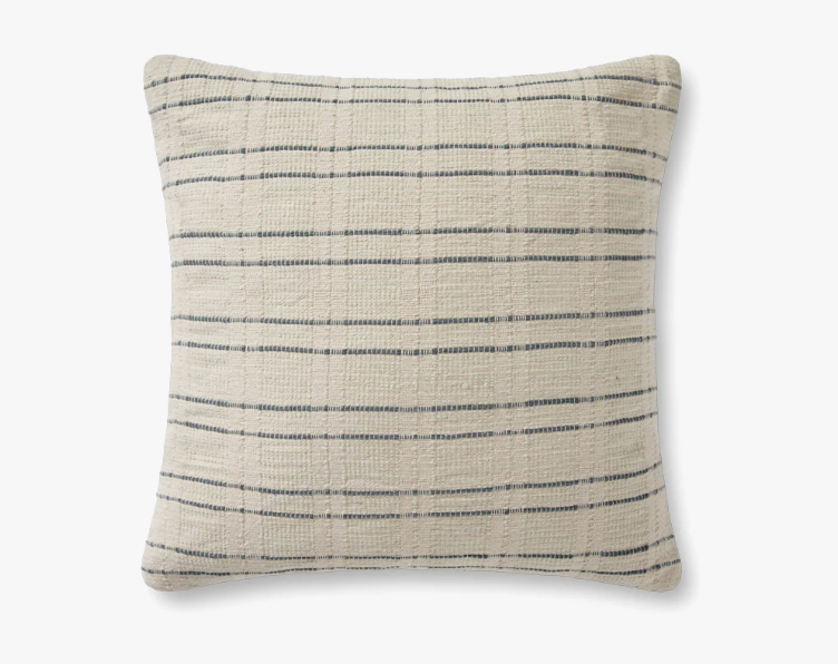 Belmont Cream Blue Pillow