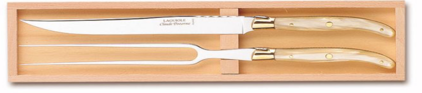 Claude Dozorme 2 Piece Laguiole Carving Set