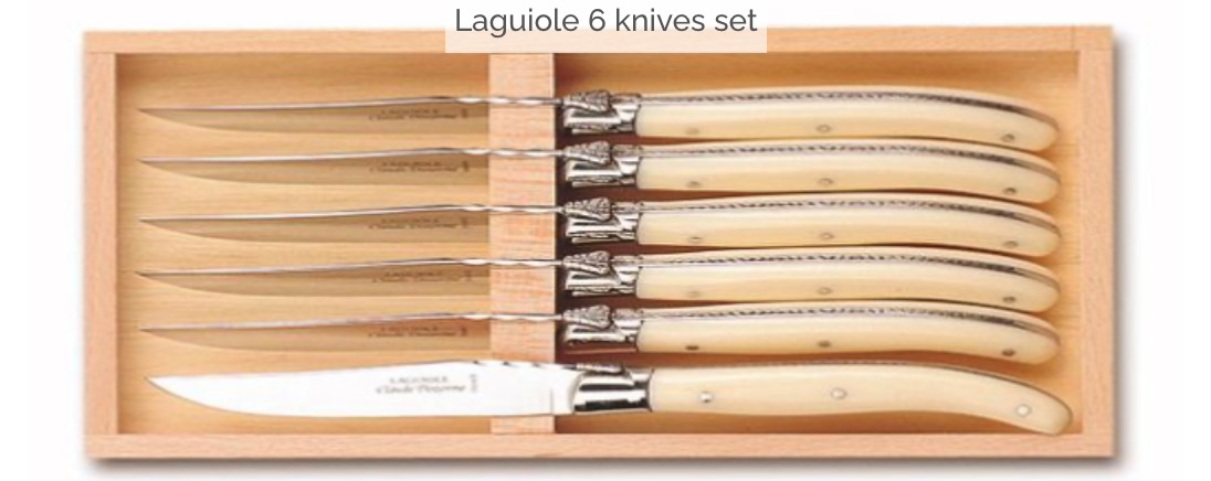Claude Dozorme Laguiole Steak Knives S/6