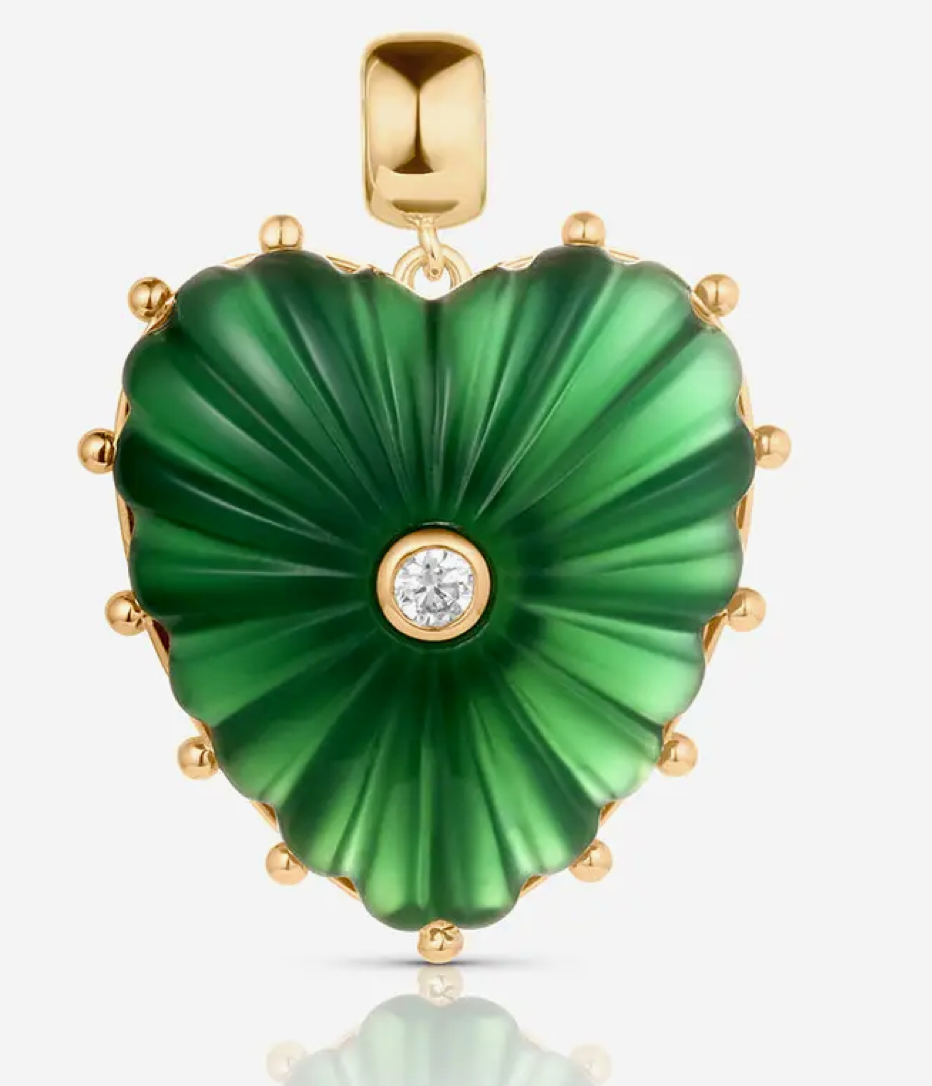 Melanie Jade Heart Bail Charm