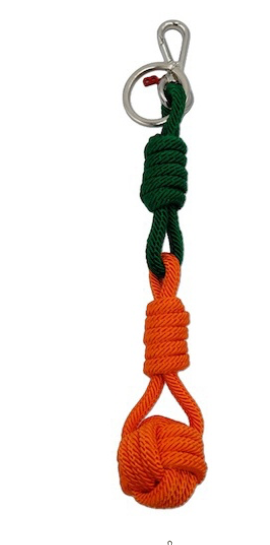 Sailor Ball Orange and Green Key Ring