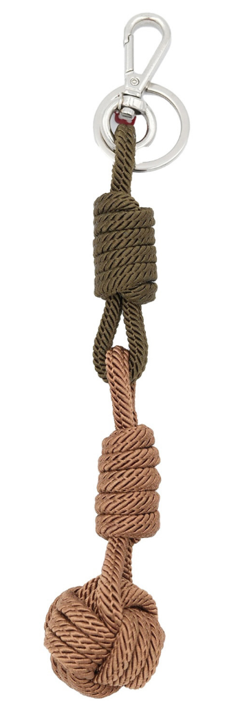 Sailor Ball Brown and Beige Key Ring