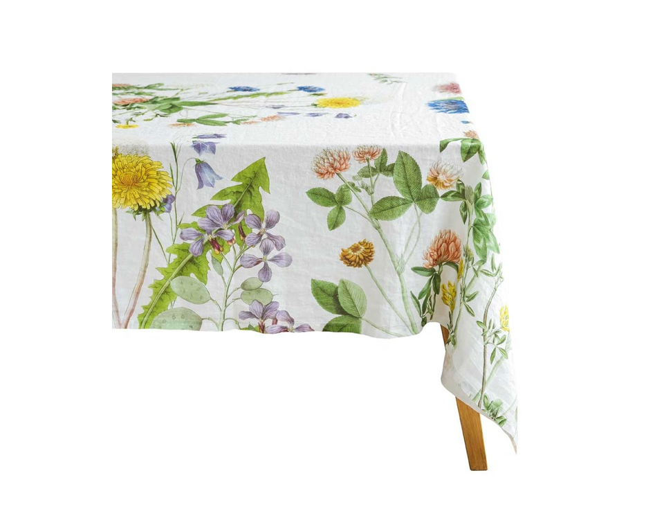Field Flowers Linen Tablecloth