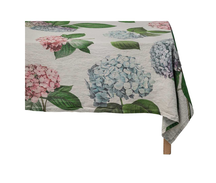 Hydrangea Linen Tablecloth