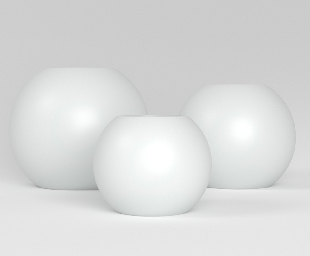 Globe Fiberglass Planters