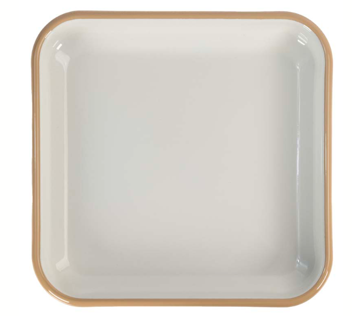 Enameled Square Plates 8"