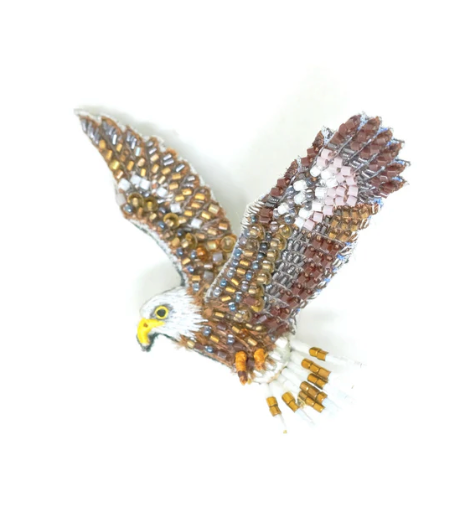 Bald Eagle Brooch Pin