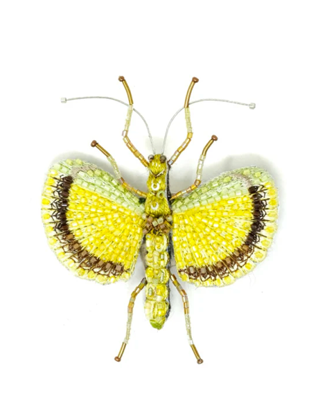 Yellow Umbrella Insect Brooch Pin