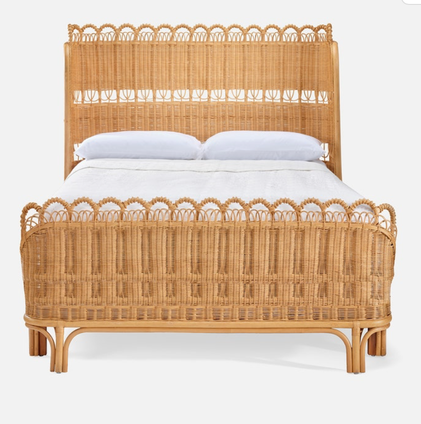 Greta Rattan Queen Bed