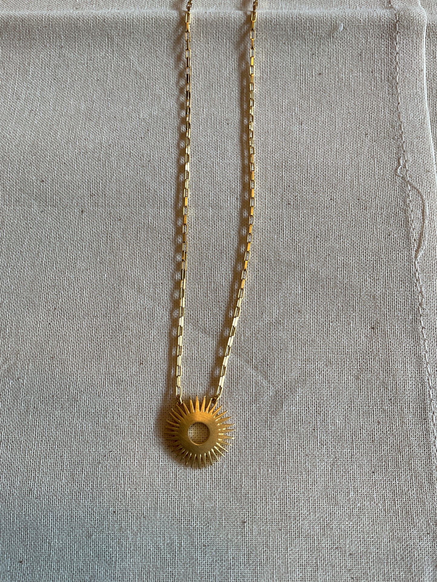 Small Geo Sun Necklace