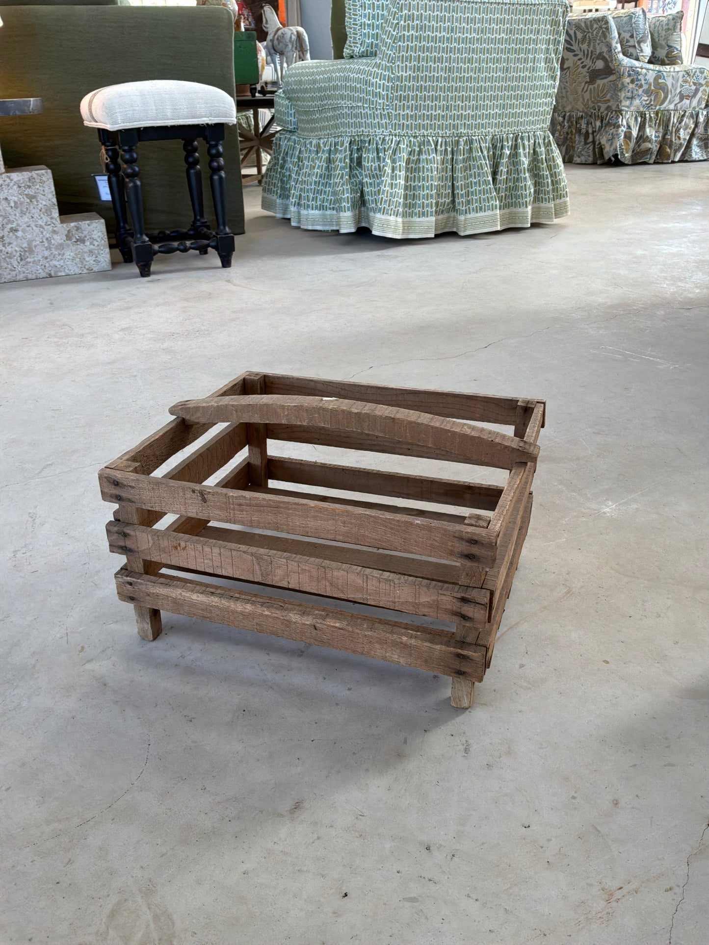 Wood Handle Basket