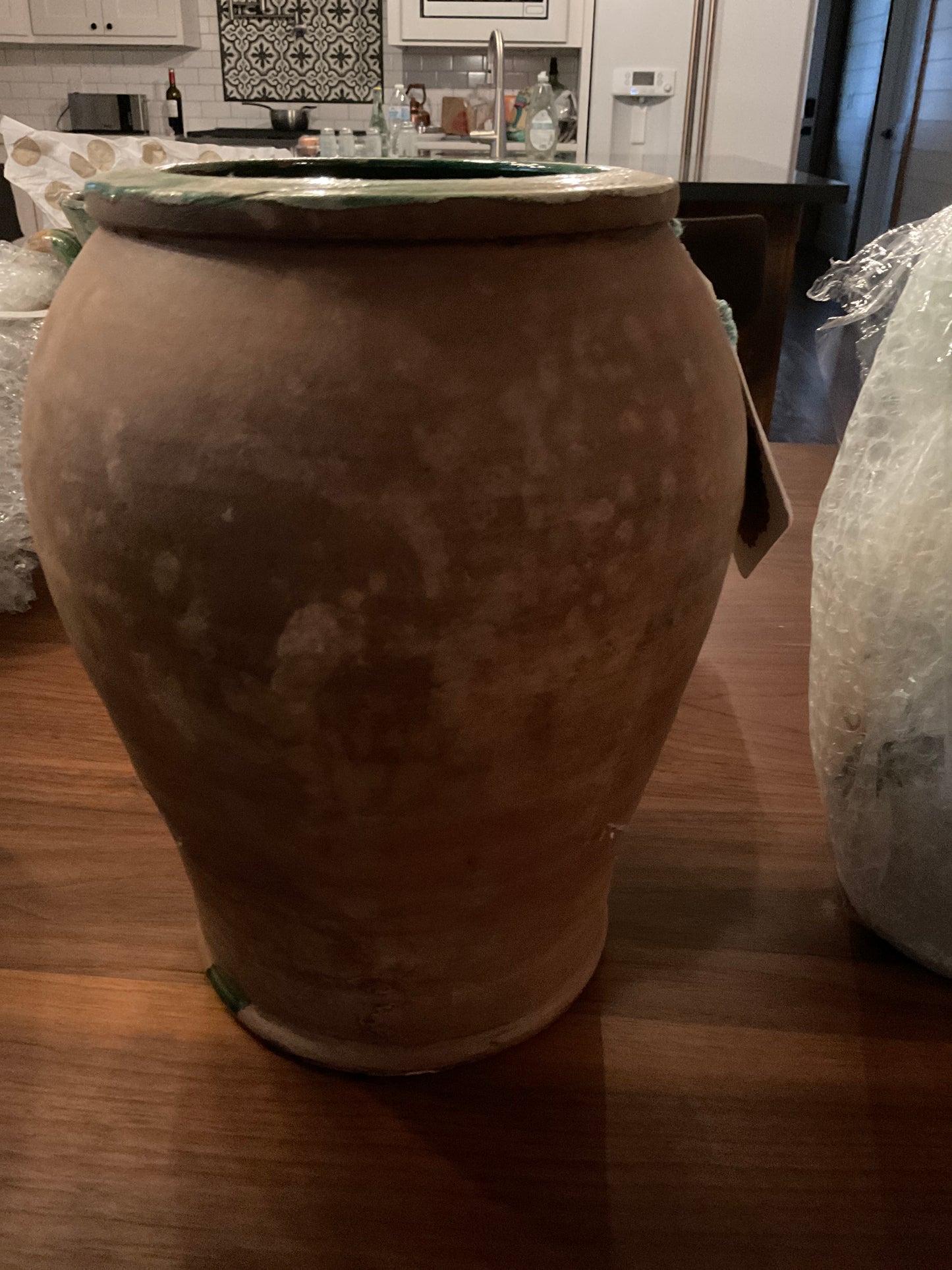 Tall Pottery Vase from Provence