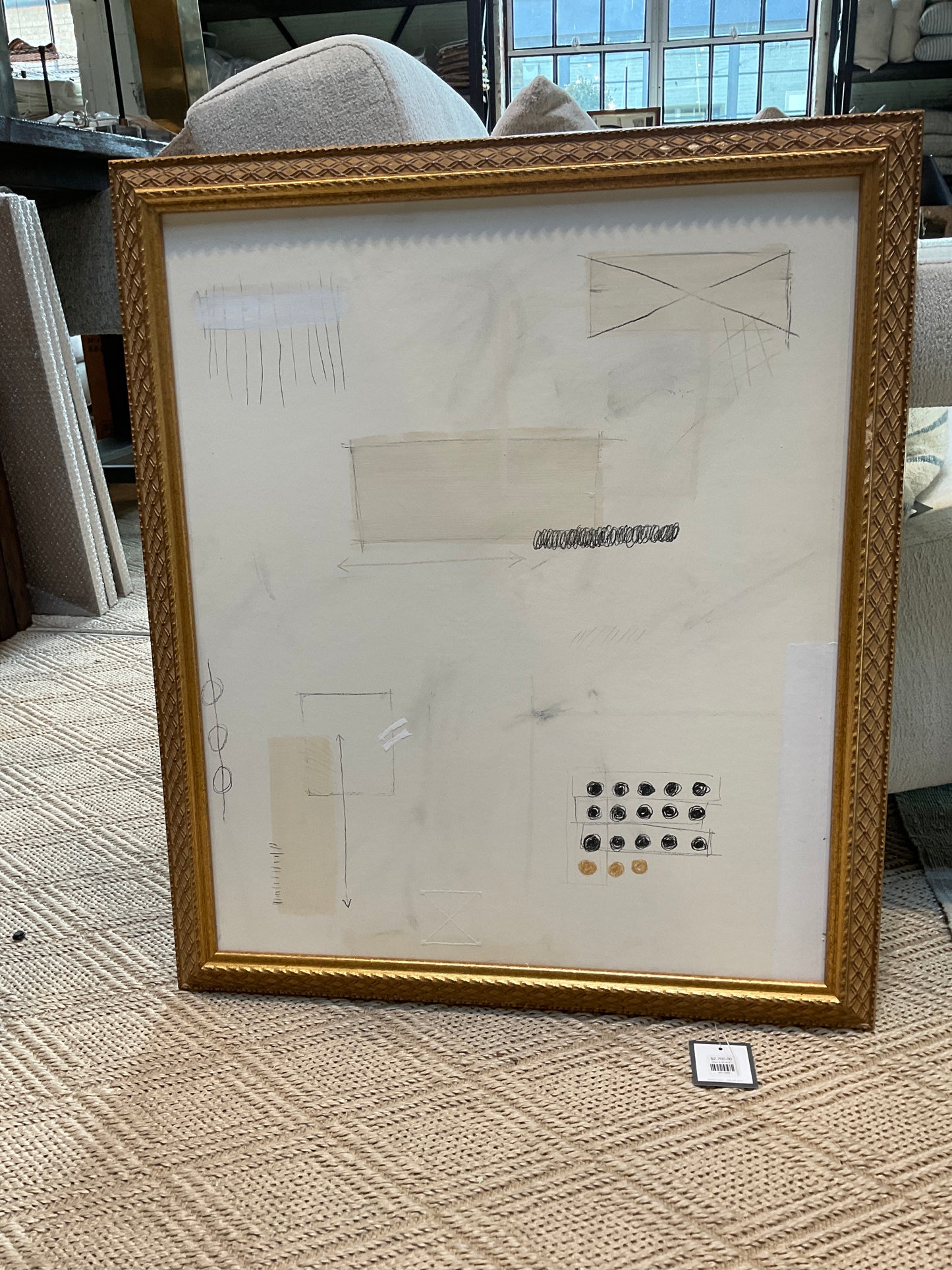 Large Beige Abstract
