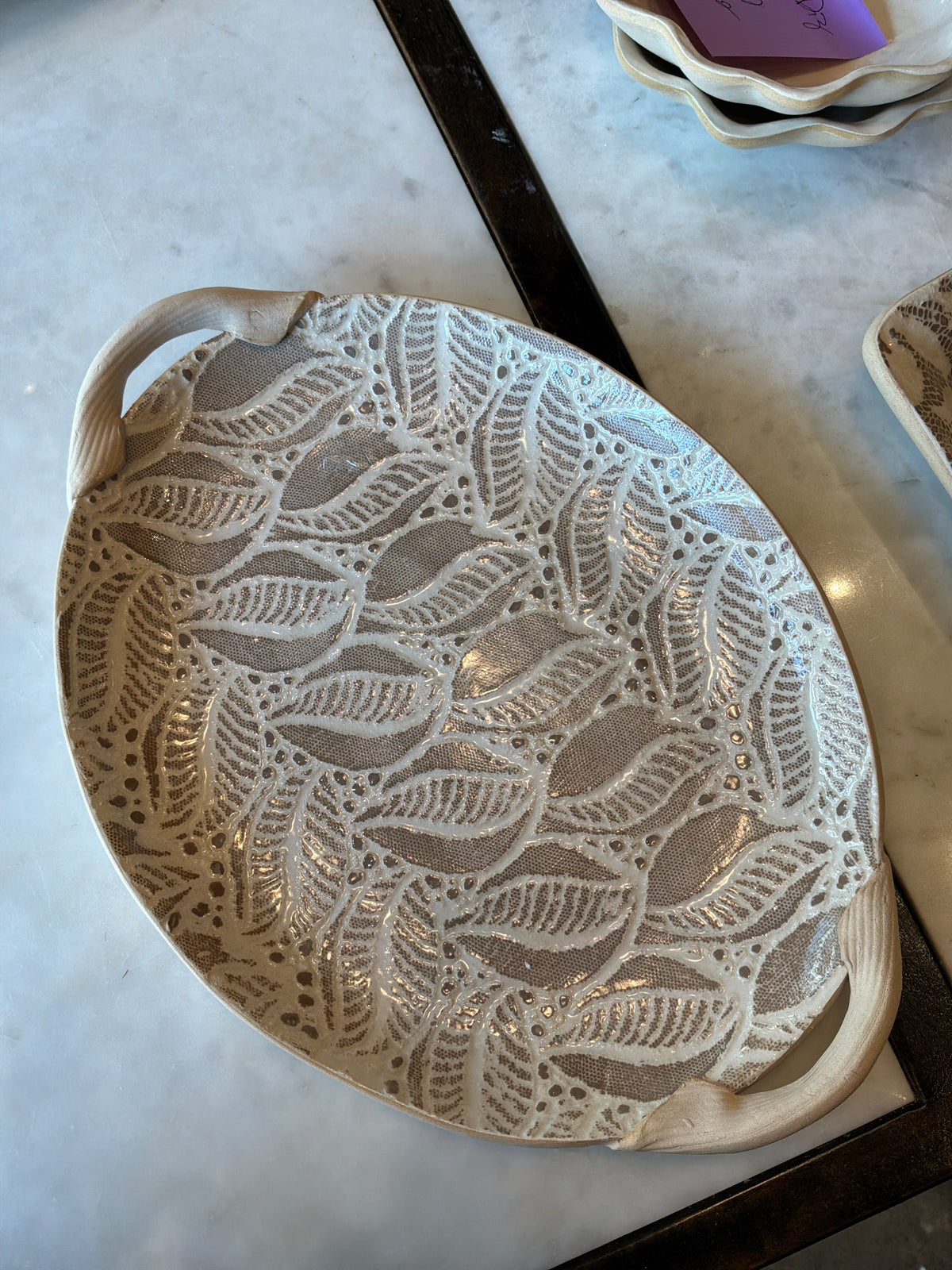 Small Oval With Handles Tahiti Mocha