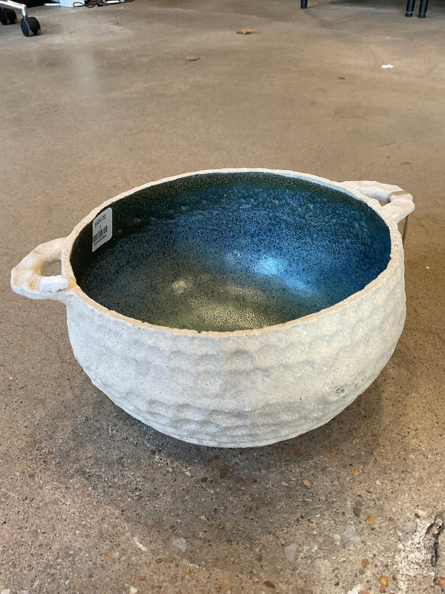 Handmade Textured Stoneware Bowl