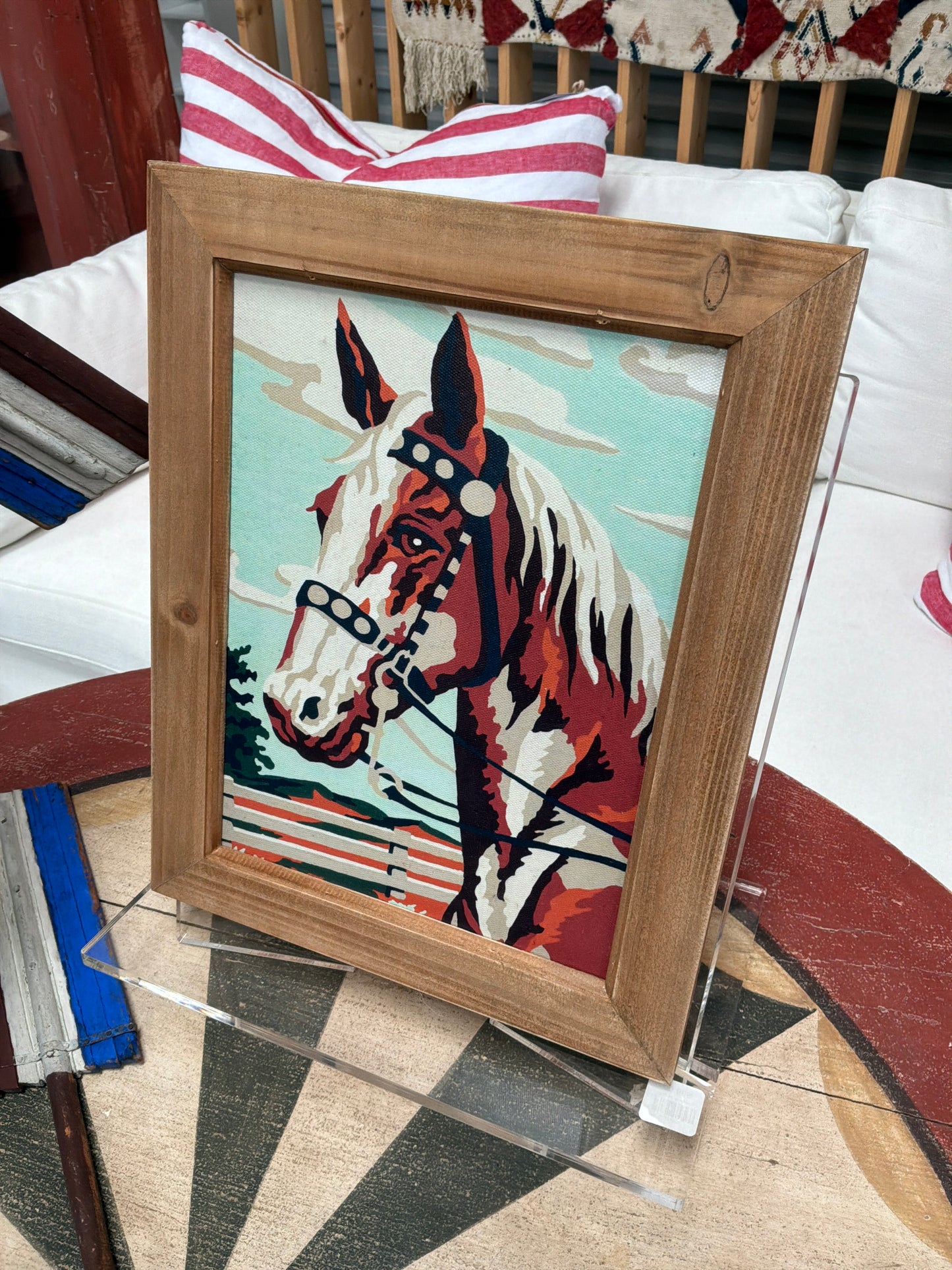 Vintage Paint By Numbers Horse