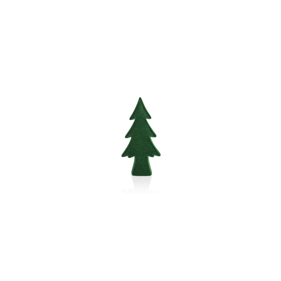Flocked Tree - Green