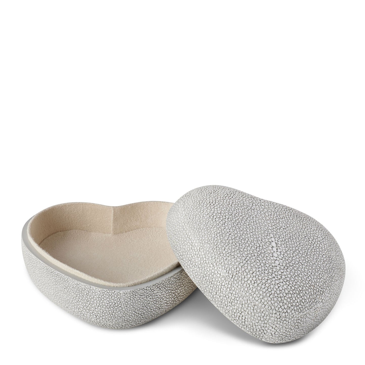AERIN Shagreen Heart Box